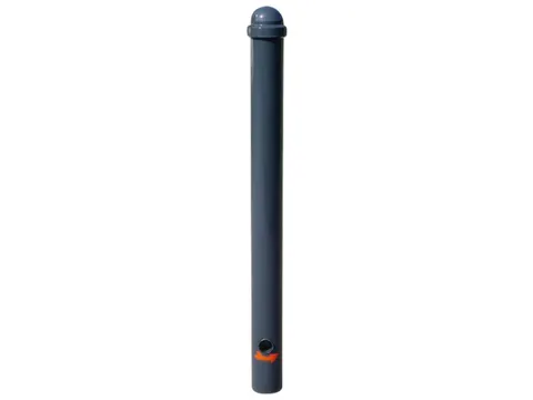 Trottoirpaal 900mm Ø 76mm Met Halve Kogel-kap Uitneembaar Ral 7021