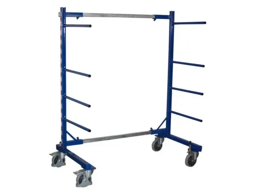 Draagarmwagen 400kg Enkelzijdig 2 Staanders 8 Liggers Ral5010