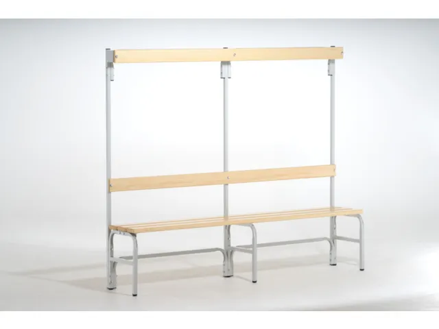 banc-patère,HxLxP 1650x2000x375mm,barrettes en bois