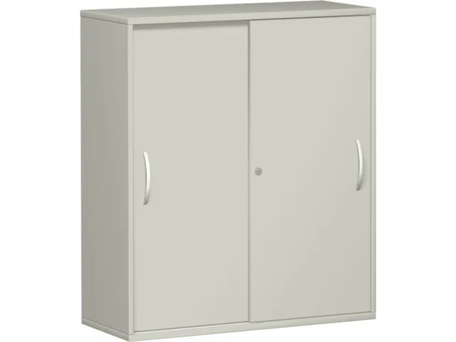 Schuifdeurkast 1150x1000x430mm Romp Lichtgrijs Decor Front Lichtgrijs