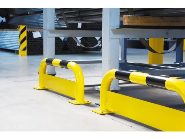 aanrijdbeschermingsbeugel,v. binnen,HxB 350x750mm,staal,geel/zwart
