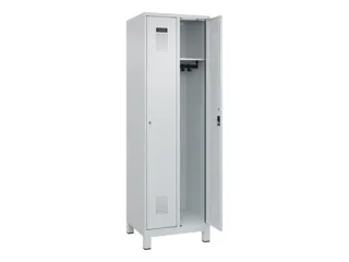 locker,HxBxD 1950x600x500mm,2vak,vak B 300mm,cil.-slot,voeten - 2