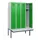 locker met bank,HxBxD 1950x1200x815mm,4vak,vak B 300mm,cilinderslot