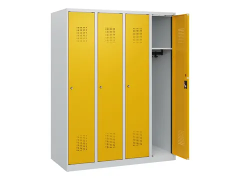 schoollocker,HxBxD 1530x1200x500mm,4vak,vak B 300mm,cil.-slot