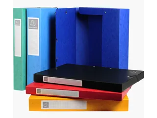 Elastobox Exacompta A4 25mm 600gr assorti karton - 2
