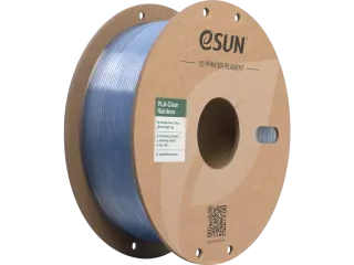 eSUN 3D printer Filament PLA-Clear 1,75mm Blauw Crystal 1kg - 1