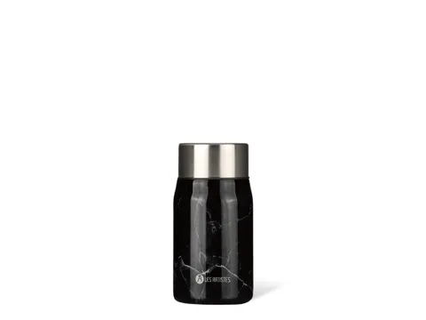 Lunchbox Les Artistes Paris 700ml geïsoleerd met lepel Black Marble