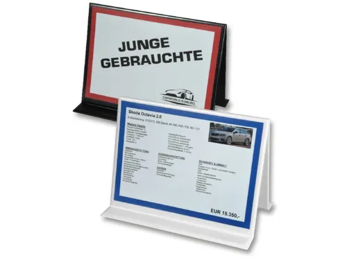 dakstandaard,DIN A4,liggend,magnetische standvoeten,PVC