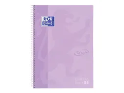 Notitieboek Touch Europeanbook A4+ lijn 80v Pastel Paars