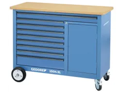 1504 XL 1710 Werkbank met rollen 1,25m breed