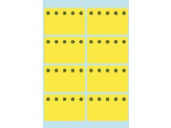 Etiket Herma 3771 26x40mm Diepvries Geel 48 stuks