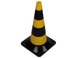Verkeerskegel Geel/Zwart 50cm