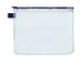 Trousse Foldersys B5 PVC transparent avec fermeture éclair noir