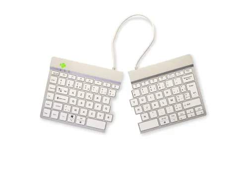 Split Break V2 ergonomisch toetsenbord Azerty BE Wit draadloos