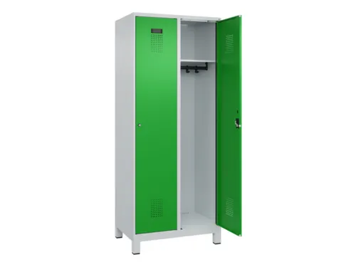 locker,HxBxD 1950x800x500mm,2vak,vak B 400mm,cil.-slot,voeten