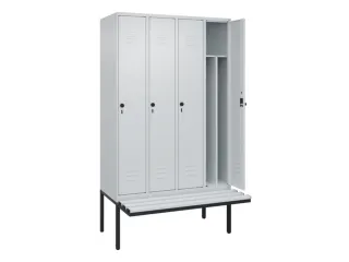 locker voor scheiding van kleding,HxBxD 2120x1200x815mm,4vak - 2