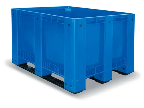 Stapelcontainer Pe Hxbxd 760x1200x1000mm 610 Liter 3Sledepoten Blauw