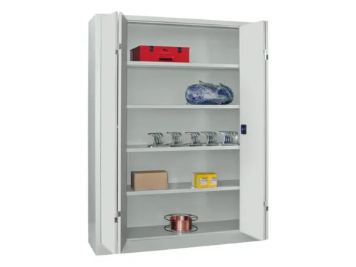 Ruime Vouwdeurkast 1950x1500x400mm 4legborden Ral7035