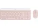 Logitech MK470 Slim Combo, Mini, Draadloos, RF Draadloos, AZERTY, Roze