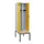 locker met bank,voor scheiding van kleding,HxBxD 2120x600x815mm,2vak