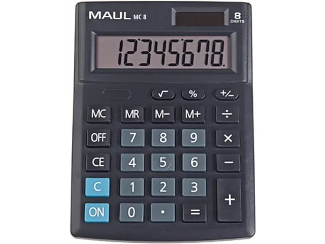 bureaurekenmachine MC 8, zwart