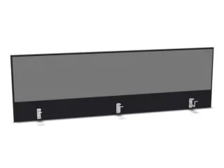 opzetpaneel,v. bureau,aanbouw achter,B 1800mm,CC-zwart,BN8078-grijs - 1
