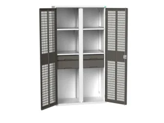 universele kast,HxBxD 2000x1050x550mm,4xStalen bodem,4lade(n) - 1