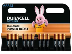 Batterij Duracell Optimum 12xAAA Alkaline 1.5V