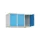 opzetkast,v. locker,3vak.,vak B 300mm,HxBxD 500x900x500mm,cilinderslot