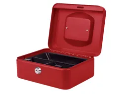 Geldkist Quantore 200x160x90mm rood
