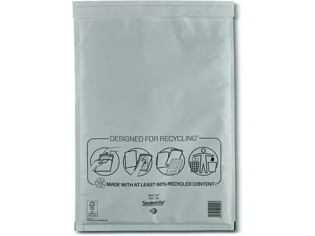 Mail Lite Luchtkussenenveloppen J/6 300x440mm Wit 100 stuks