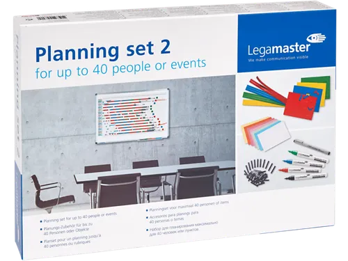 Planningset Legamaster voor max 40 personen/evenementen