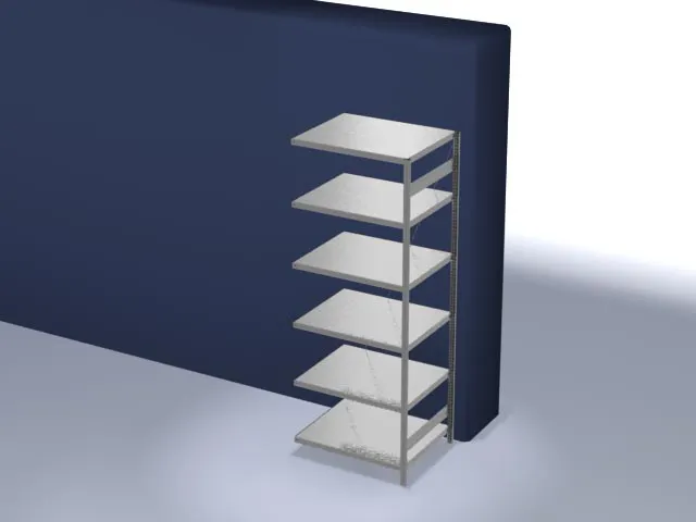 systeemstelling,aanbouwveld,HxBxD 2500x1010x835mm,vakl. 130kg