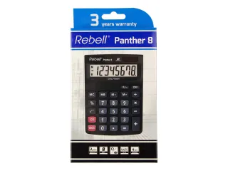 Calculator Rebell PANTHER 8BX zwart desk 8 digit - 3