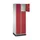 lockerkast,RAL 7035/RAL 3003,HxBxD 1950x620x500mm,2x4vakken,cil.-slot