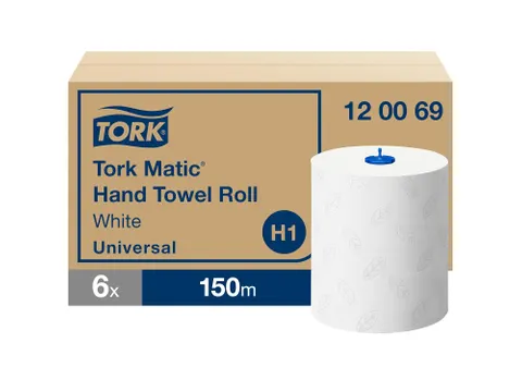 Tork 120069 Matic Universal Handdoekrol 2-laags Wit 150 meter 6 Rollen