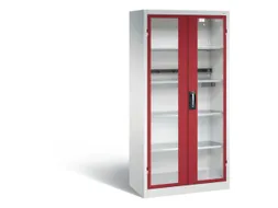 acculaadkast 1950x930x500mm 5stekkerdozen 230V cil.-slot front RAL3003