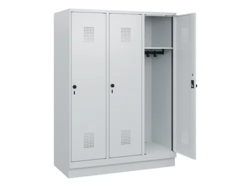 schoollocker,HxBxD 1630x1200x500mm,3vak,vak B 400mm,draaigrendel