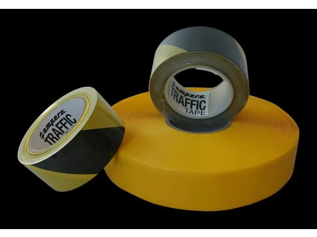 tape,standaardkleur,PVC,rood,band LxB 33mx75mm