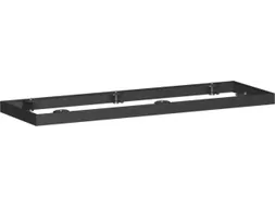sokkel,v. roldeurkast,HxB 50x1200mm,metaal,zwart