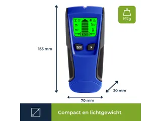 Digitale leidingzoeker detecteert tot 51 mm, metaal/hout/kabels - 7