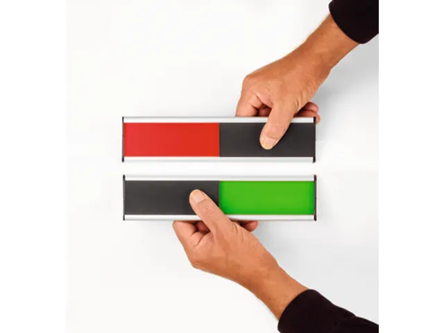 Aan-afwezigheidsbordje 60x250mm