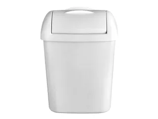 Euro Products Quartz 441408 Hygienebak Afvalbak mat wit 8 liter - 1