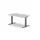 Elektrisch ihv bureau,HxBxD 650-1310x1400x800mm,blad lichtgrijs