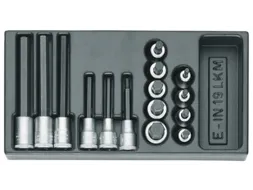 1500 ES-IN 19 LKM Set schroevendraaierbits 1/2 inch in 1/3 ES-module