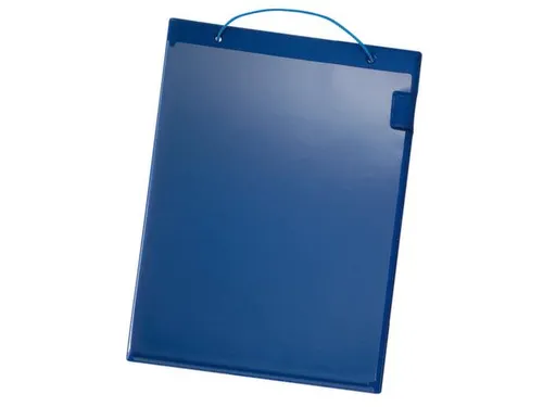 Ordermappen Kunststof Plaat Met Afdekking Din A4 Blauw