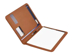 DESQ 3682.07 A4 Conferentiemap inclusief Schrijfblok Bruin