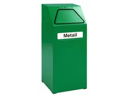 Afvalverzamelaar Vuurremmend 65 Liter 970X405X380Mm Binnenbak Groen