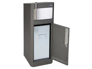 afvalbak,25l,HxBxD 835x315x336mm,brandbeveiligingsklasse A1 - 3