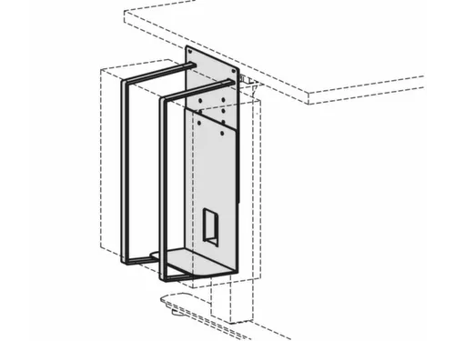 CPU-houder,v. Zit-sta-bureau,B 125-225mm